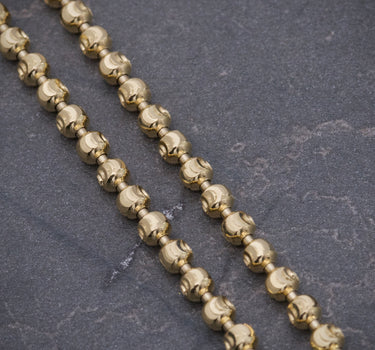 Cadena militar diamantado luna 3mm 16.45gr / Largo 50cm / Oro Amarillo (Joya) B