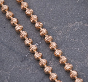 Cadena militar diamantado luna 3mm 17.5gr / Largo 50cm / Oro Rosado (Joya) P