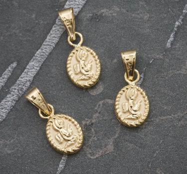 Dije angel de la guarda 0.35gr / Largo 1.5cm / Oro Amarillo Nac B