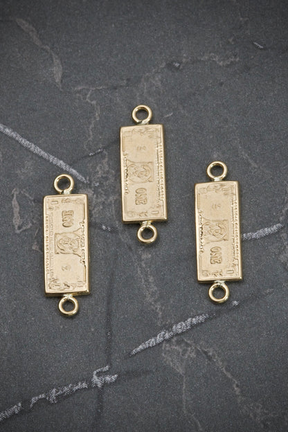Herraje Dolar 0.8gr / 2.2cm / 6.8mm — Oro Amarillo