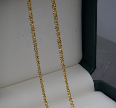 Cadena tejido cubano 7.35gr / 60cm /  Oro Amarillo italy0 B