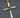 Dije de cruz con 23pts de esmeralda 4.5gr / 4cm / Oro Amarillo (Joya) B