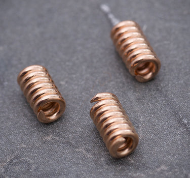 Herraje Resorte 0.35gr / Largo 5.8cm / Oro Rosado Nac B