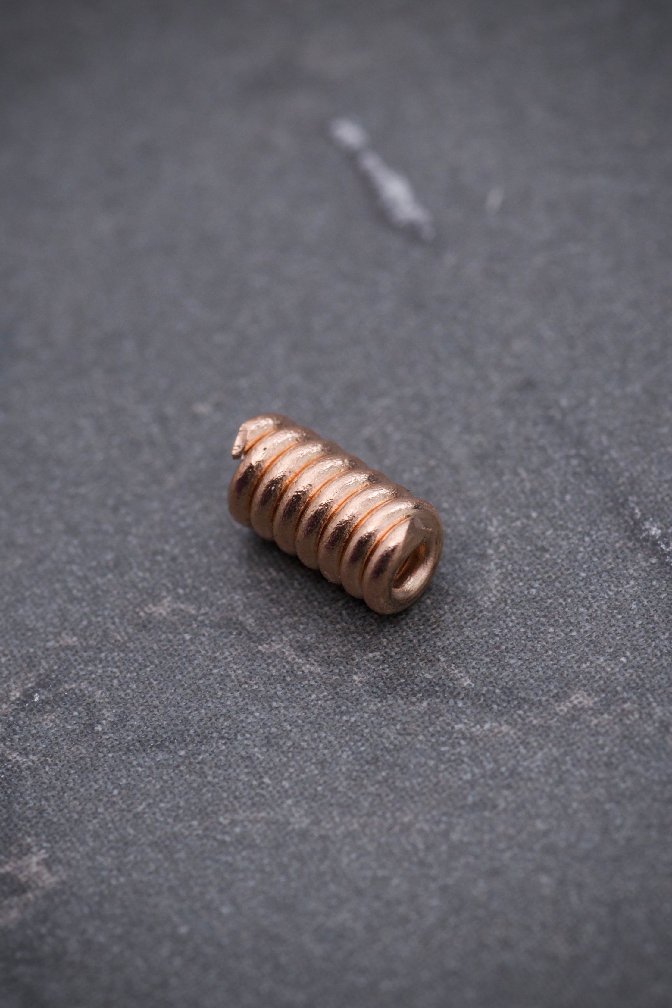 Herraje Resorte 0.35gr / Largo 5.8cm / Oro Rosado Nac B