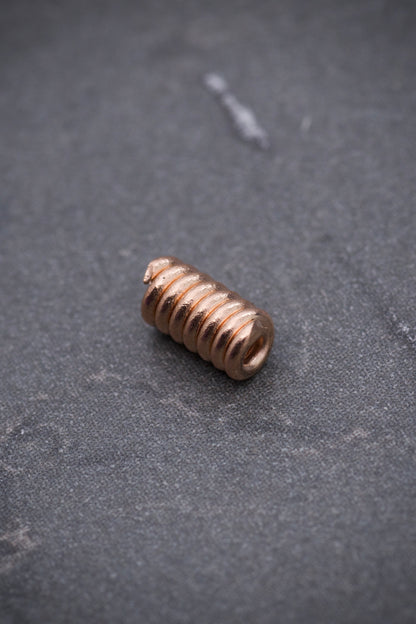 Herraje Resorte 0.35gr / Largo 5.8cm / Oro Rosado Nac B