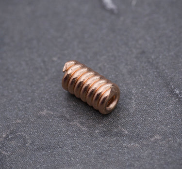 Herraje Resorte 0.35gr / Largo 5.8cm / Oro Rosado Nac B