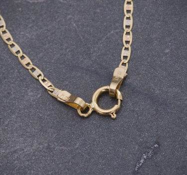 Set Cadena Plana Dije Jesus 3.7gr / Largo 50cm / Tres Oros B