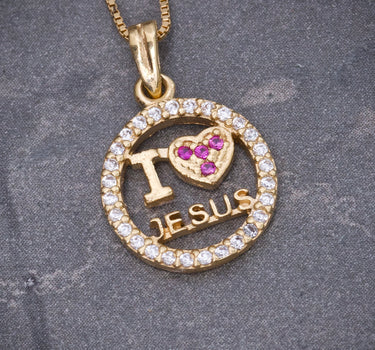 Set Cadena Veneciana Dije Jesus 2.65gr / Largo 45cm / Oro Amarillo B
