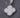 Dije lucky clover piedra blanca 2gr / Largo 2.3cm / Oro Blanco Nac B