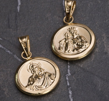 Dije virgen del carmen 1gr / 1.2cm / Oro Amarillo Nac P