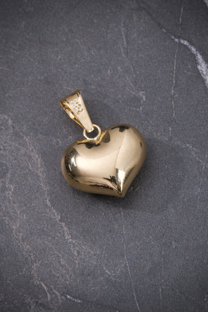 Dije Corazon 0.7gr / 1.8cm / 13mm — Oro Amarillo