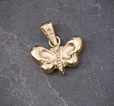 Dije Mariposa 0.8gr / Largo 1.5cm / Oro Amarillo Nac M