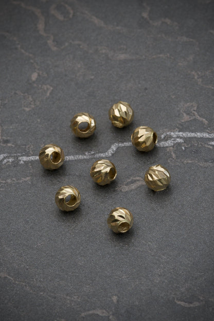 Bolas diamantadas 6mm 0.3gr / Oro Amarillo Nac B