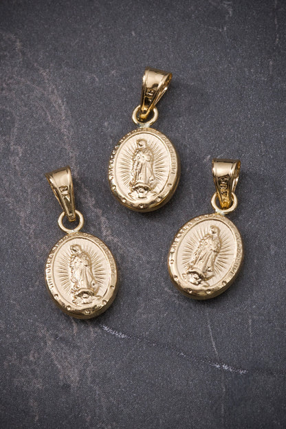 Dije virgen de guadalupe 0.45gr / Largo 1.7cm / Oro Amarillo Nac P