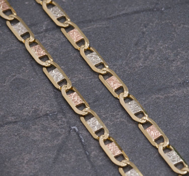 Cadena Plana Diamantada 11.1gr / Largo 60cm / Tres Oros italy +3 M