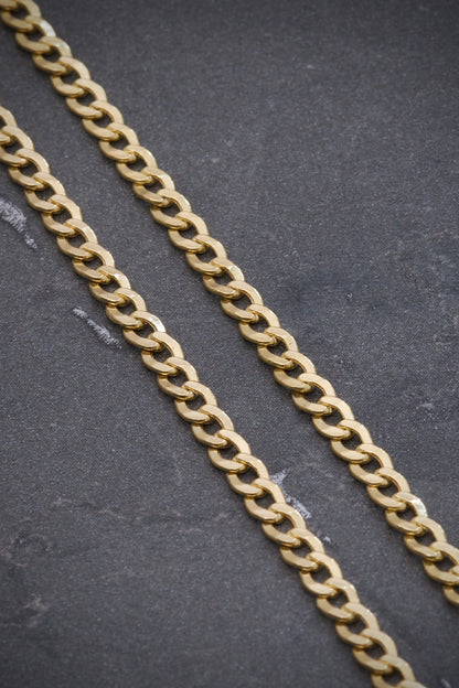 Cadena cubana 11.4gr / Largo 60 cm / Oro Amarillo italy cte P