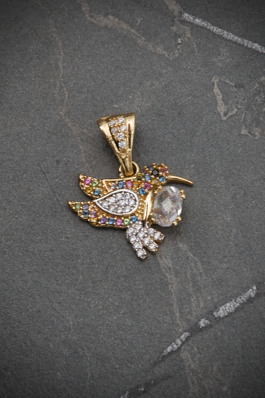 Dije de colibri 2.35gr / 2.2cm — Oro Amarillo