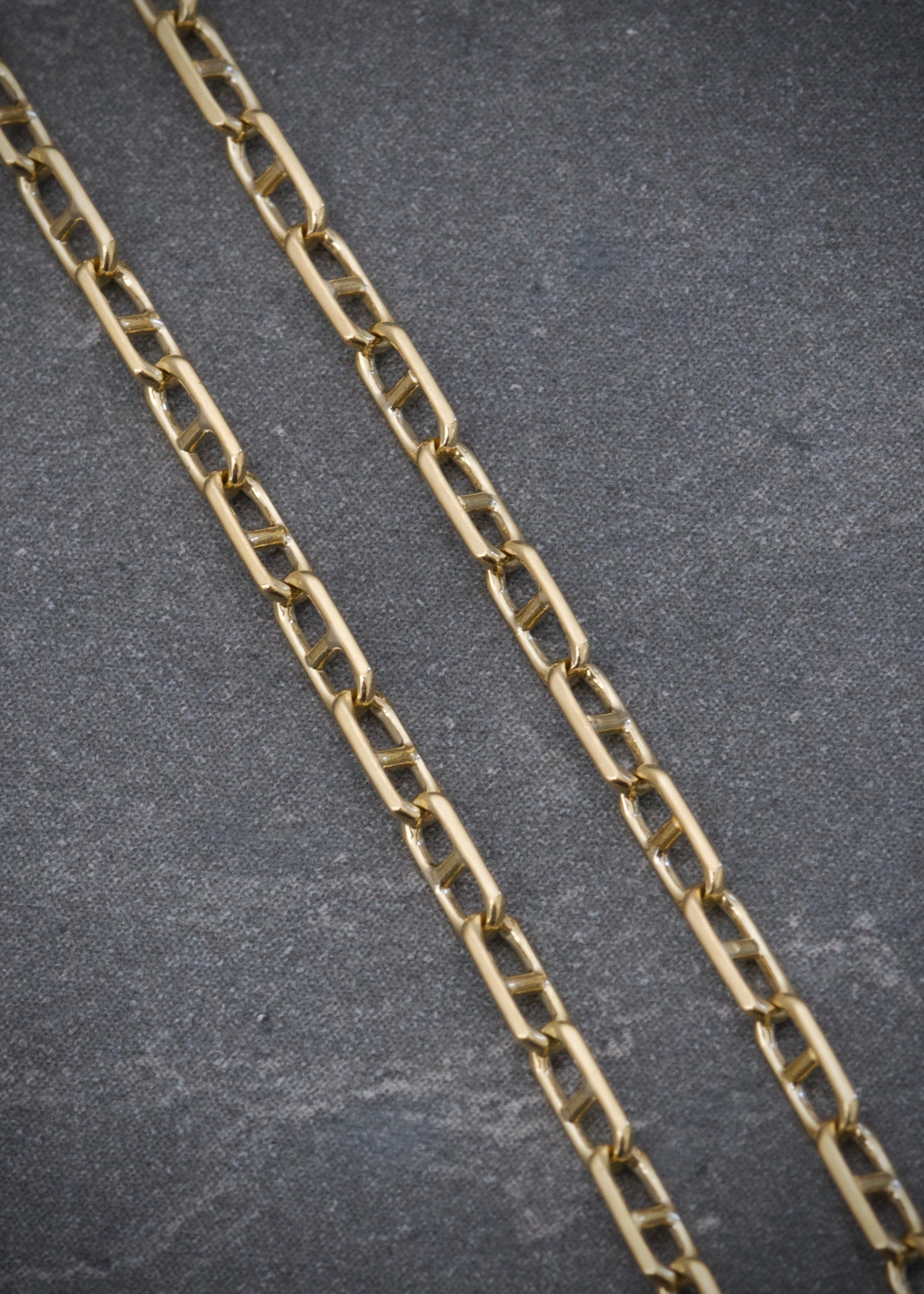 Cadena escalera 5.75gr / Largo 55cm / Oro Amarillo italy +3 P