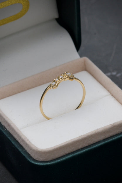 Anillo estrella fugaz 1.15gr / Talla: 7 1/4 Oro Amarillo Nac P