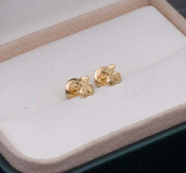 Topos oso th diamantado 0.5gr / Largo 1 cm / Oro Amarillo Nac B