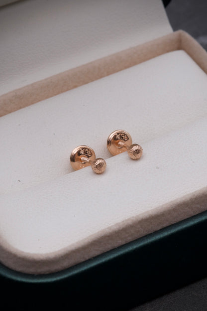 Topos bola diamantada 3mm 0.45gr  / Oro Rosado Nac M