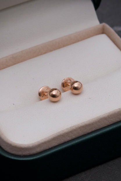 Topos bola lisa 5mm 0.55gr — Oro Rosado
