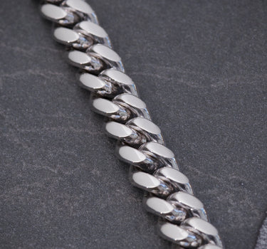 Pulso Cubano 19.9gr / Largo 20cm / Plata B