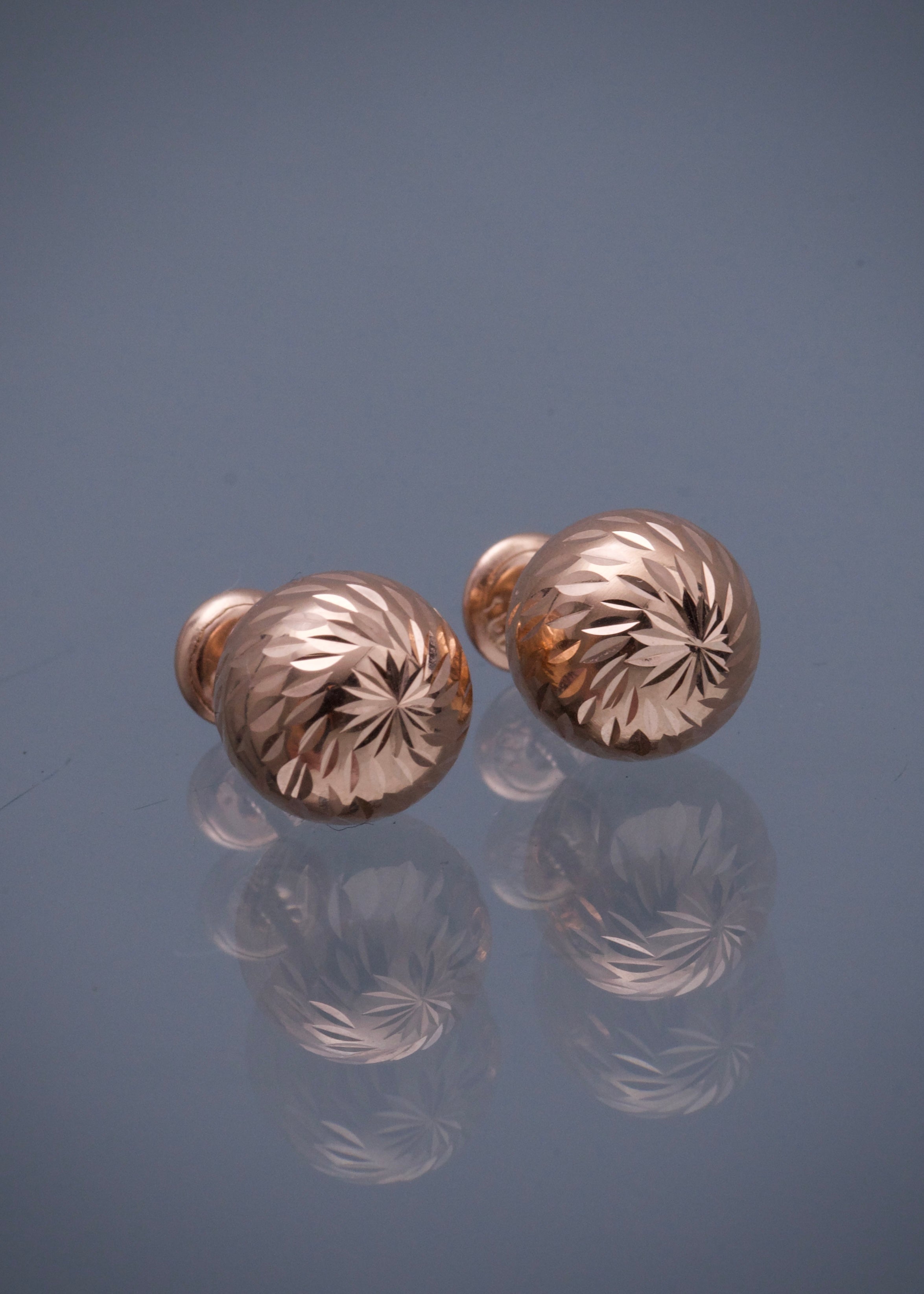 Topos bola diamantada 10mm 1.75gr / Oro Rosado Nac M