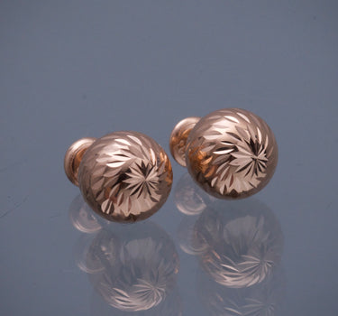 Topos bola diamantada 10mm 1.75gr / Oro Rosado Nac M