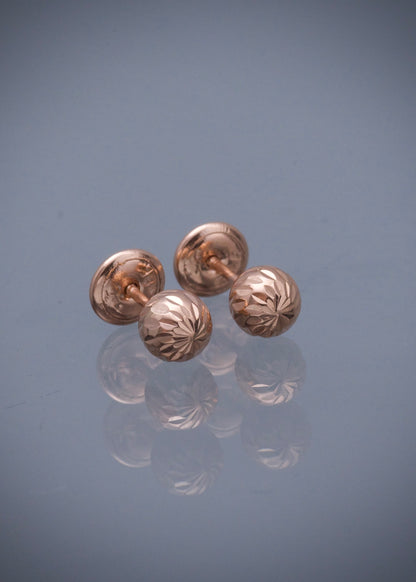Topos bola diamantado 5mm 0.6gr / Oro Rosado Nac P