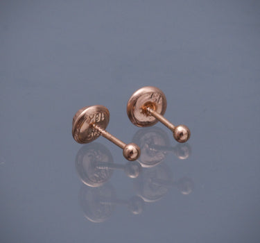 Topos bola lisa 3mm 0.45gr / Oro Rosado Nac M