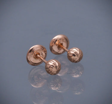 Topos bola diamantado 4mm 0.5gr / Oro Rosado Nac M