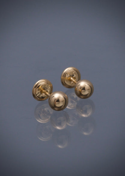 Topos Bola Lisa 5mm 0.55gr — Oro Amarillo