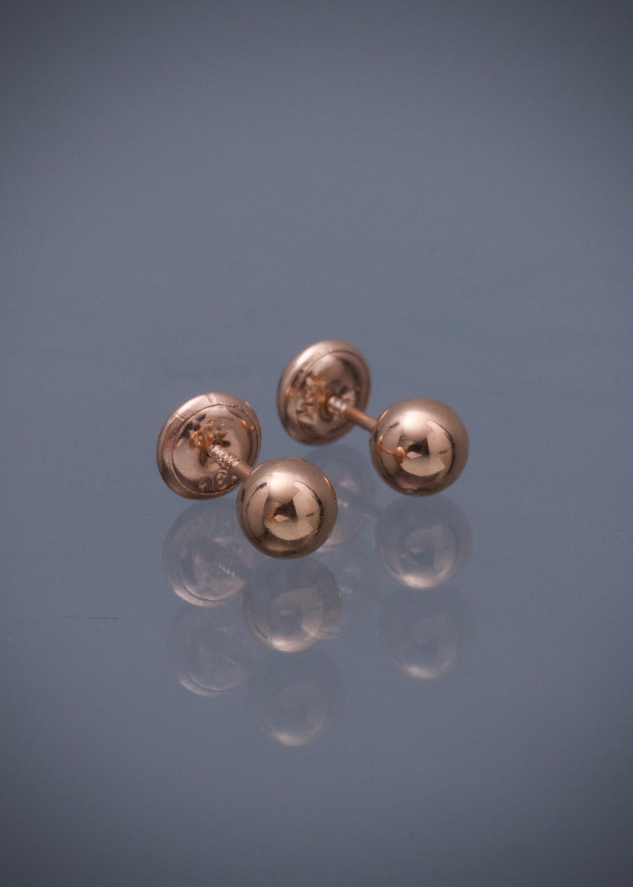 Topos bola lisa 5mm 0.6gr / Oro Rosado Nac B