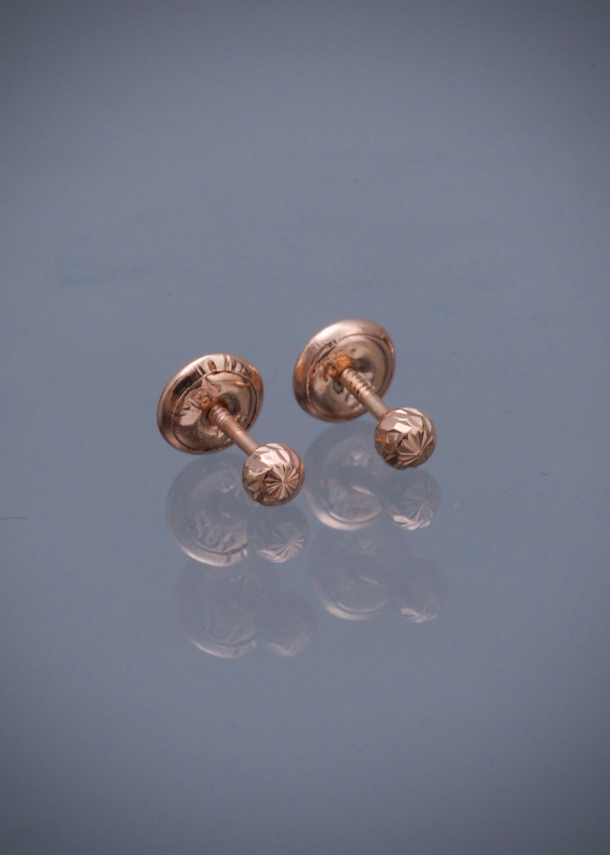 Topos bola diamantado 3mm 0.5gr / Oro Rosado Nac P