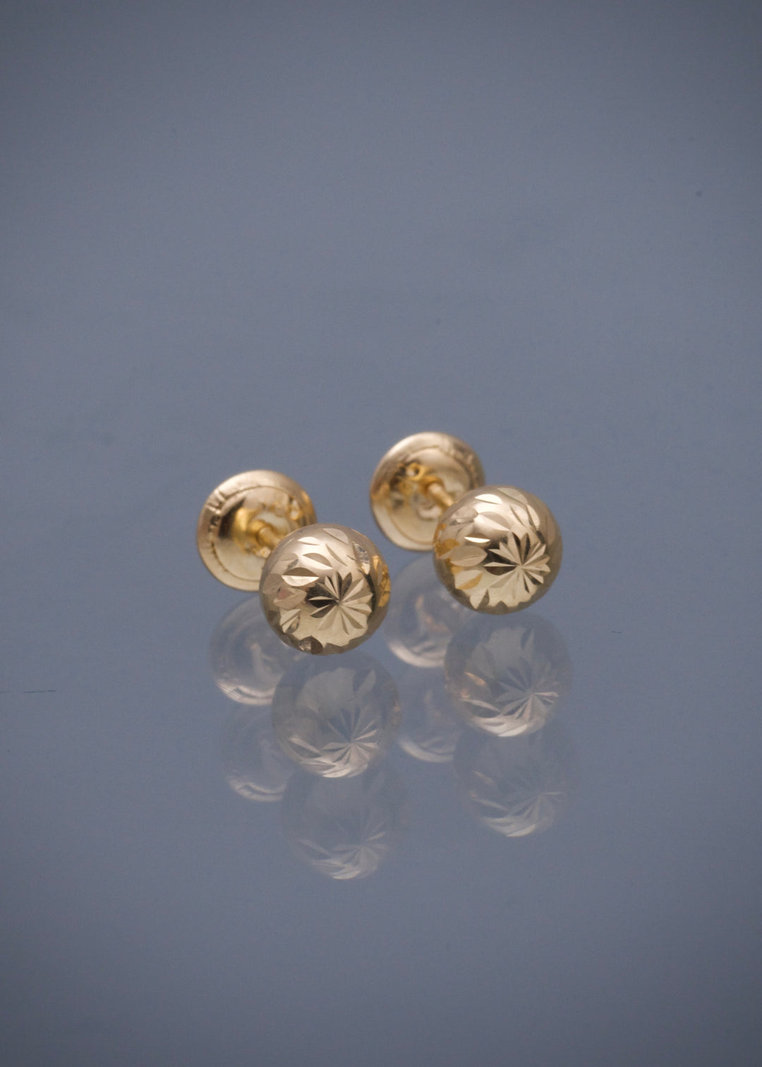 Topos bola diamantado 5mm 0.6gr / Oro Amarillo Nac P