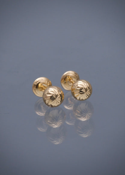 Topos bola diamantado 5mm 0.6gr / Oro Amarillo Nac P