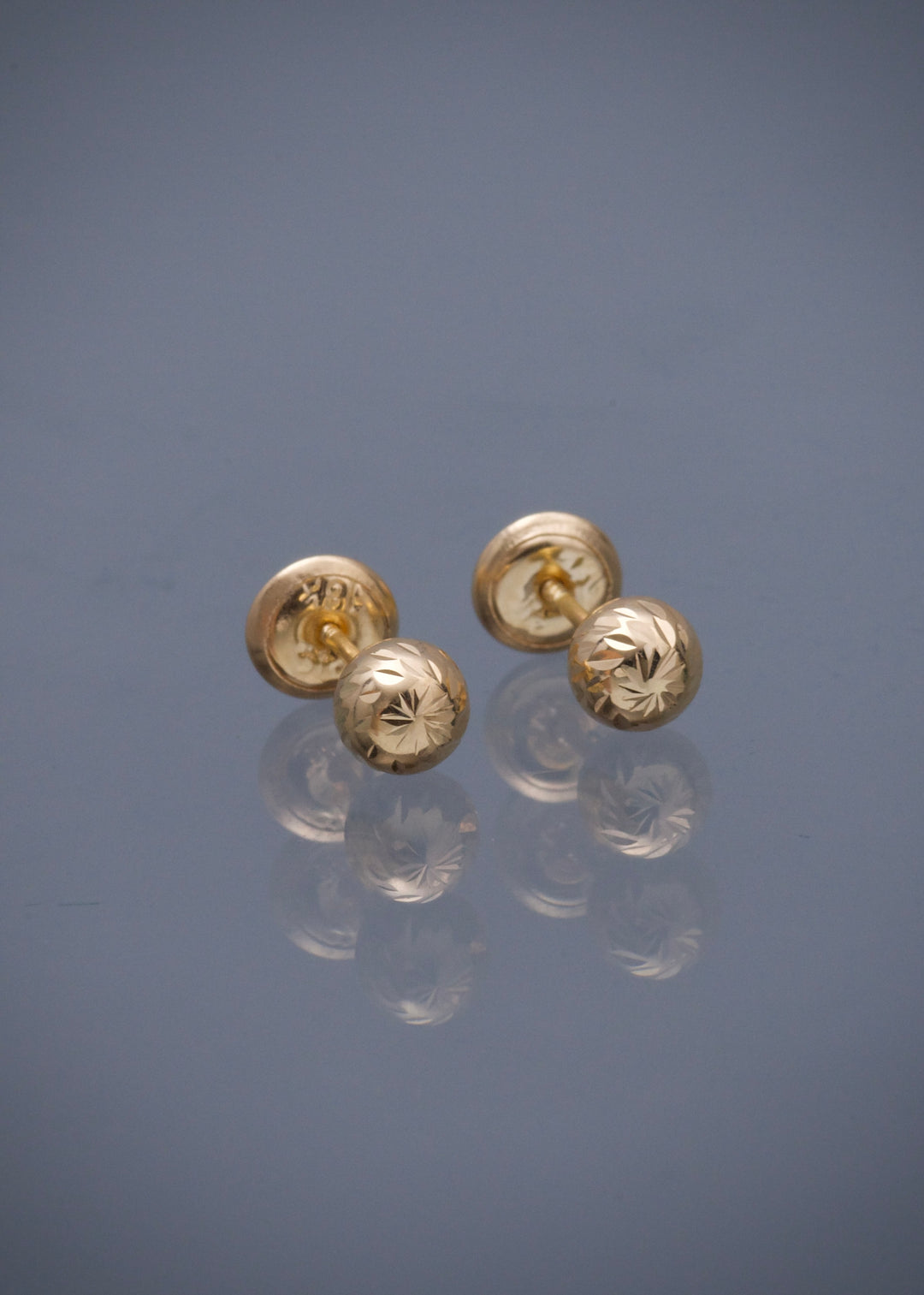 Topos Bola Diamantada 5mm 0.6gr — Oro Amarillo