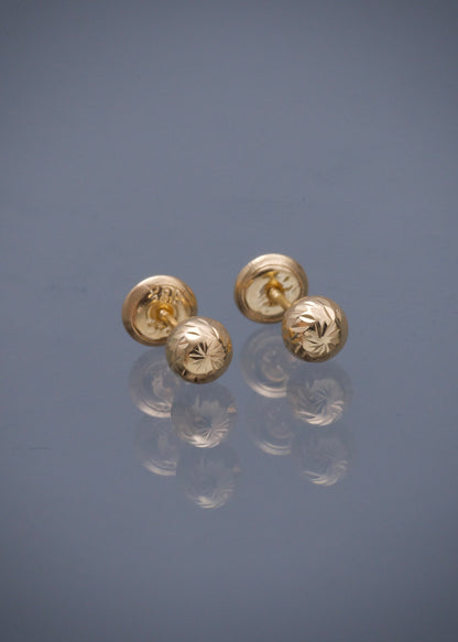 Topos Bola Diamantada 5mm 0.65gr — Oro Amarillo