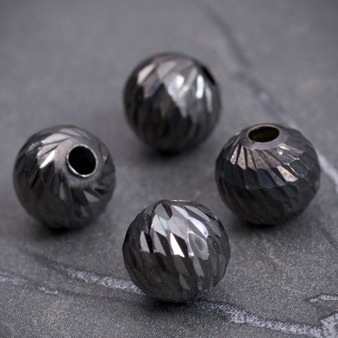Bolas diamantadas 8mm 0.35gr / — Oro Rosado