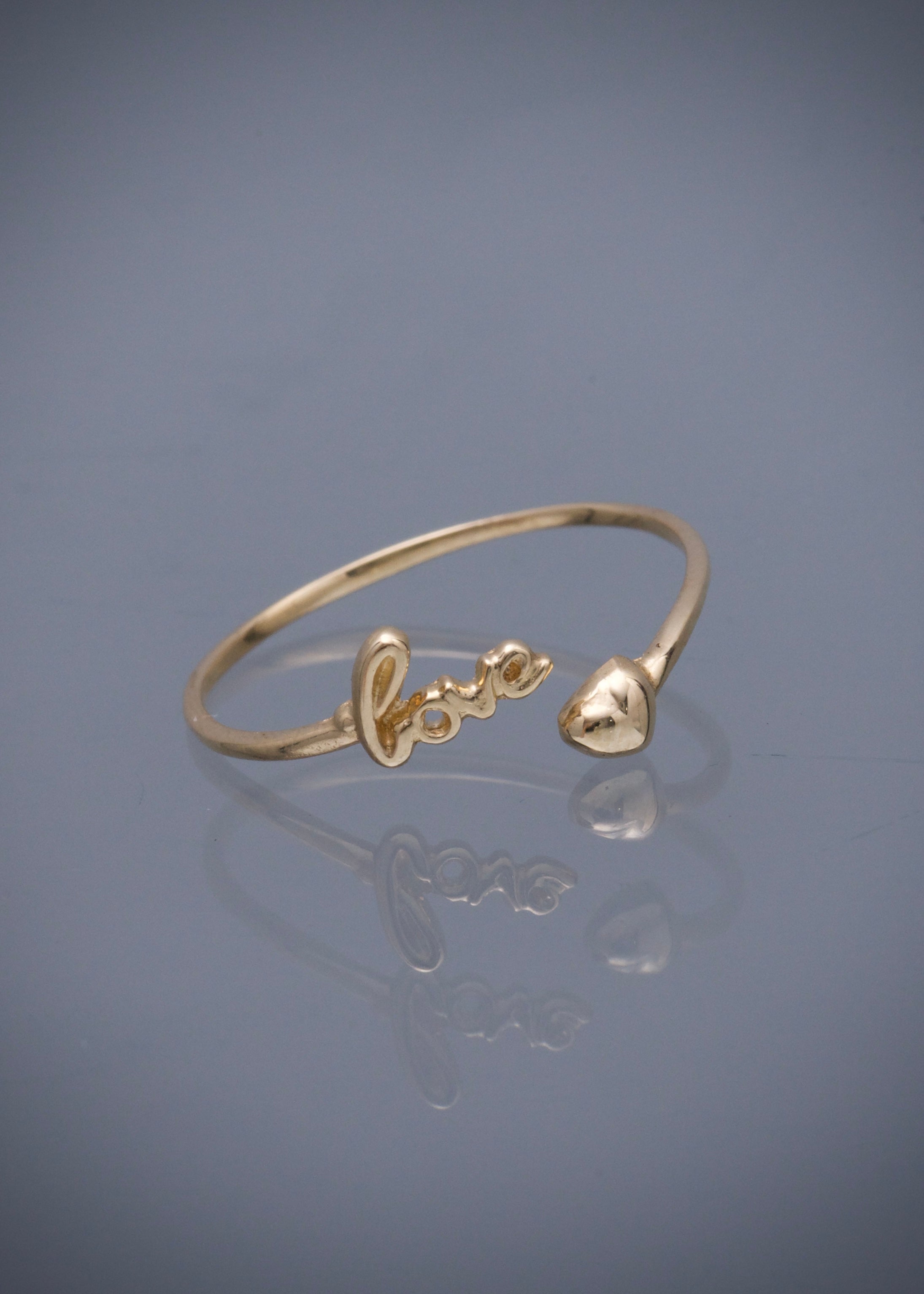 Anillo love 1gr / TALLA 7 1/2 / Oro Amarillo Nac M