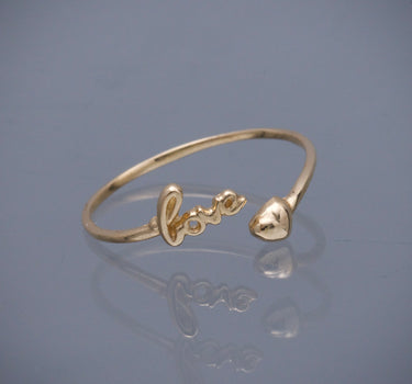 Anillo love 1gr / TALLA 7 1/2 / Oro Amarillo Nac M