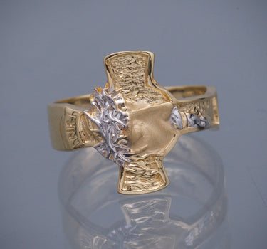 Anillo cristo 4.6gr / TALLA 10 / Oro Amarillo Nac M