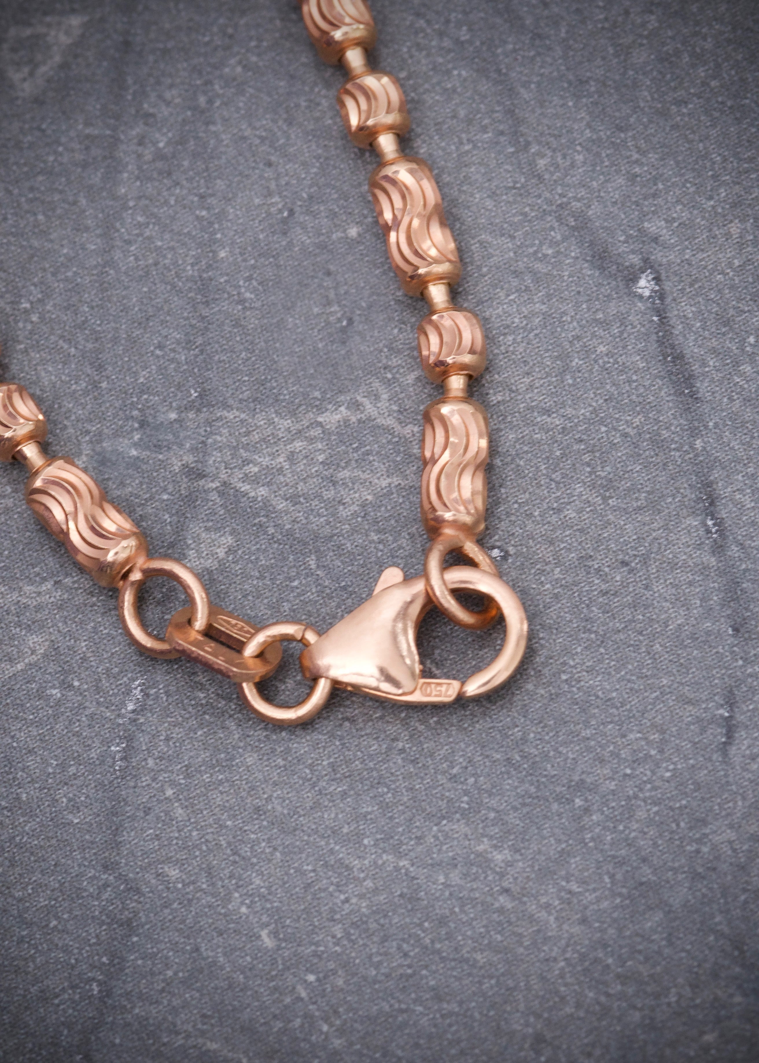 Cadena palito bolita 13.3gr / Largo 60cm / Oro Rosado italy +3 M
