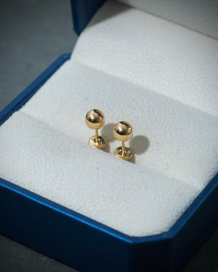 Topos bola lisa 6mm 0.6gr / Oro Amarillo Nac M