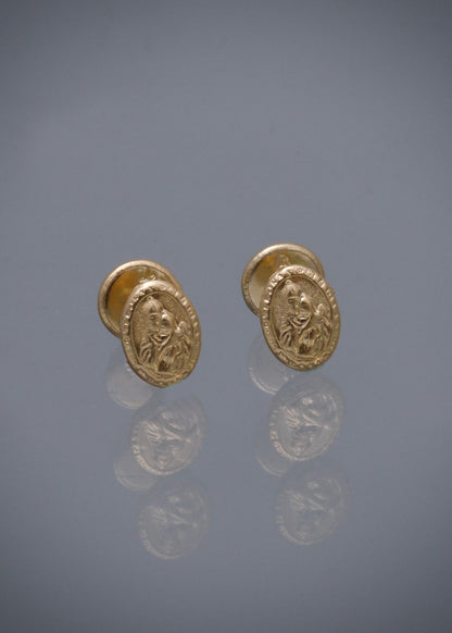 Topos virgen del carmen 0.65gr / Largo 0.7cm / Oro Amarillo Nac *