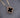 Cadena lucky clover piedra negra 2.35gr / Largo 50cm / Dos Oros italy cte B