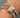 Pulsera en hilo negro con herraje de corazon de jesus 16.2gr / Oro Rosado (Joya) M
