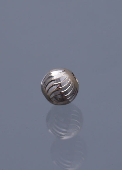Bolas Diamantada Luna 6mm 0.35gr / Oro blanco Nac B