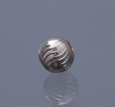 Bolas Diamantada Luna 6mm 0.35gr / Oro blanco Nac B